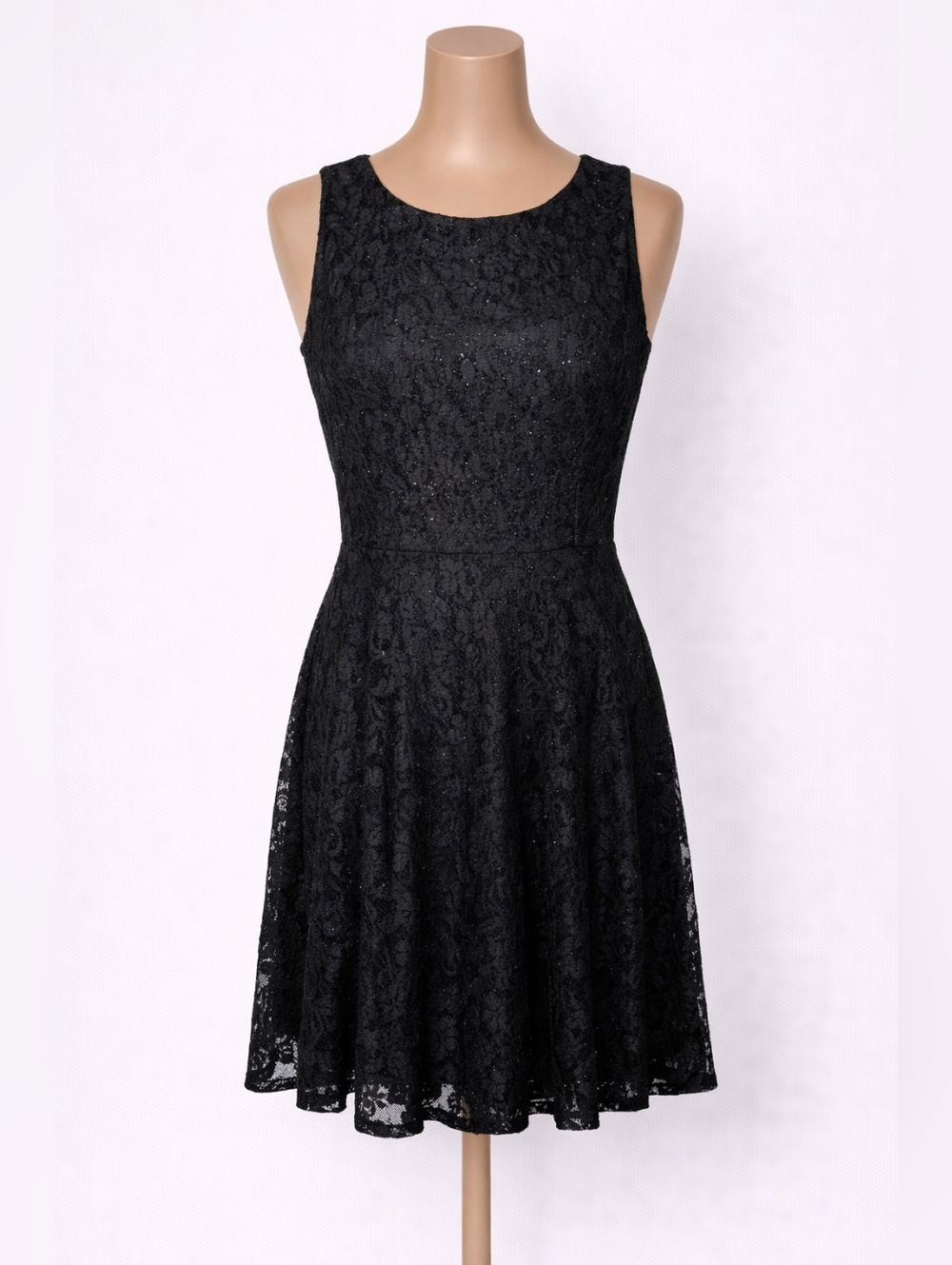 Women's Speechless Little Black Glitter Dress